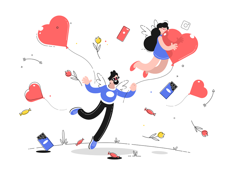 Valentine’s day and love kit8 flat vector illustration character heart.png