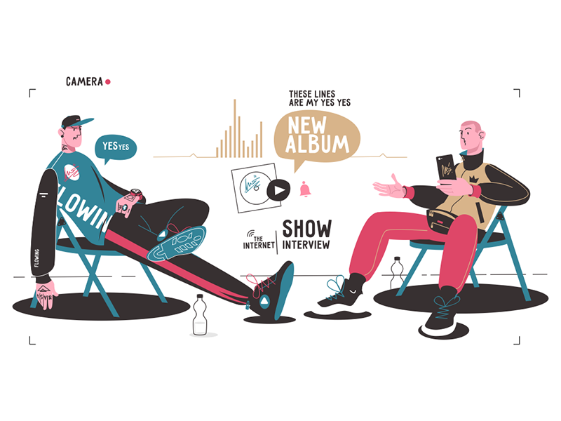 Video interview with musician kit8 flat vector illustration character.png