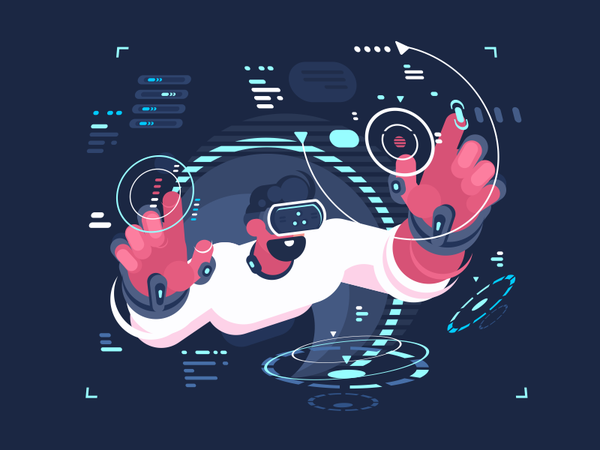 Virtual Reality Designing character creates eyewear cyberspace interfa.png