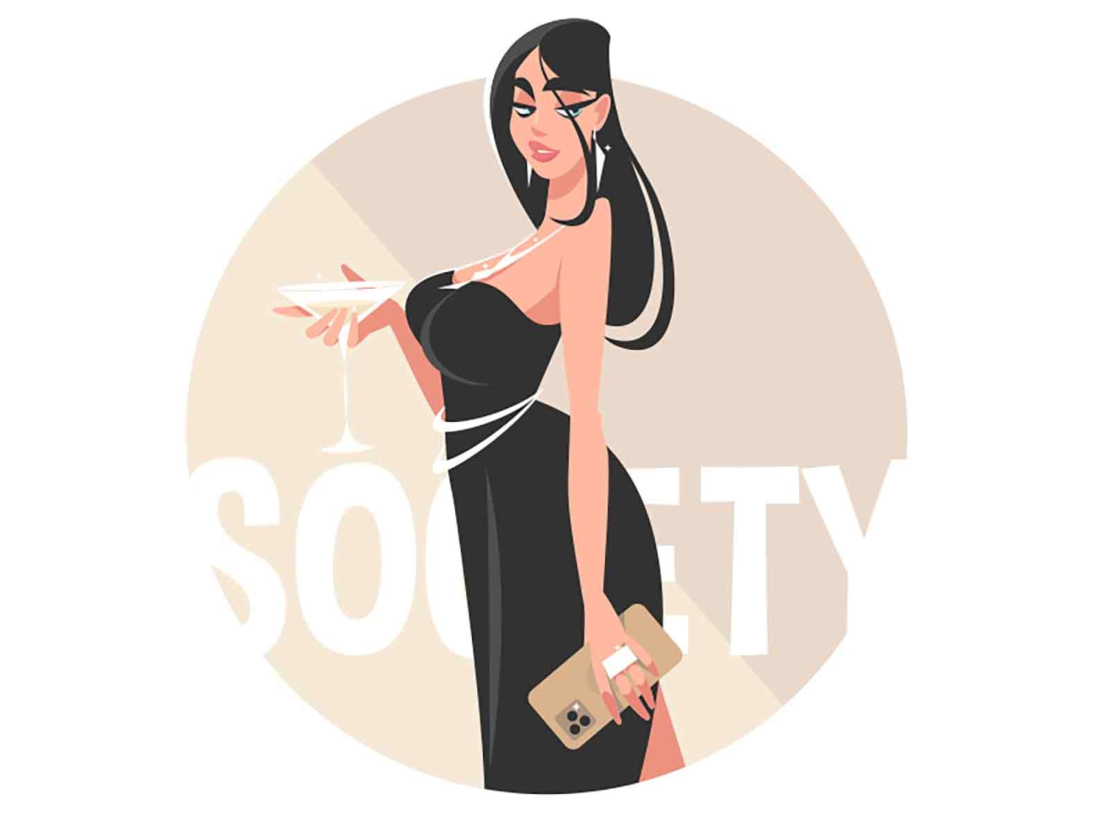 Woman in evening dress fasion dressing date evening drink cocktail dre.jpg