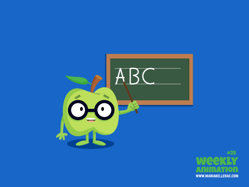 ABC mexico animacion animation manzana abc education apple.gif
