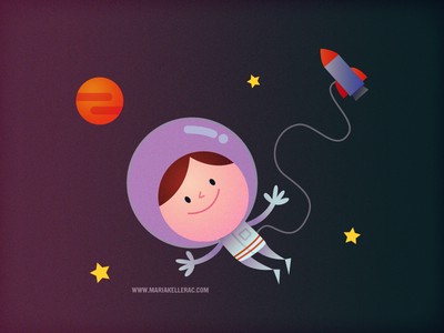 Astronaut mexico imaginación imagination espacio character illustratio.png