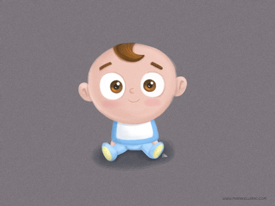 Baby boy illustration paint boy bebe mexico character cartoon baby.png