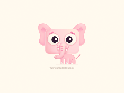 Baby Elephant rosa pink kawaii children kids cute bebe baby mexico ele.png