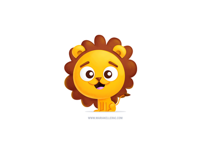 Baby lion ilustracion illustration children kids cute mexico bebe leon.png