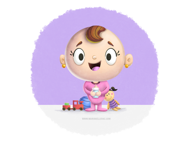 Baby girl nina kids mexico characters bebe baby girl.png