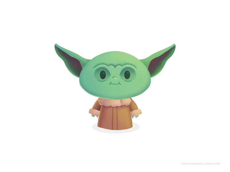 Baby Yoda ilustracion characters kidlitart design character disney mex.png