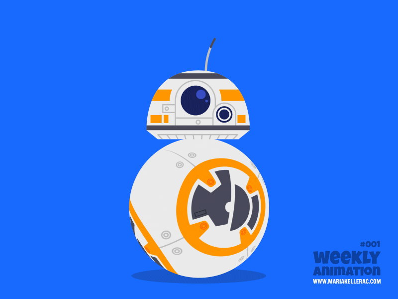 BB-8 Animation vector illustration animacion starwars bb8 animation me.gif