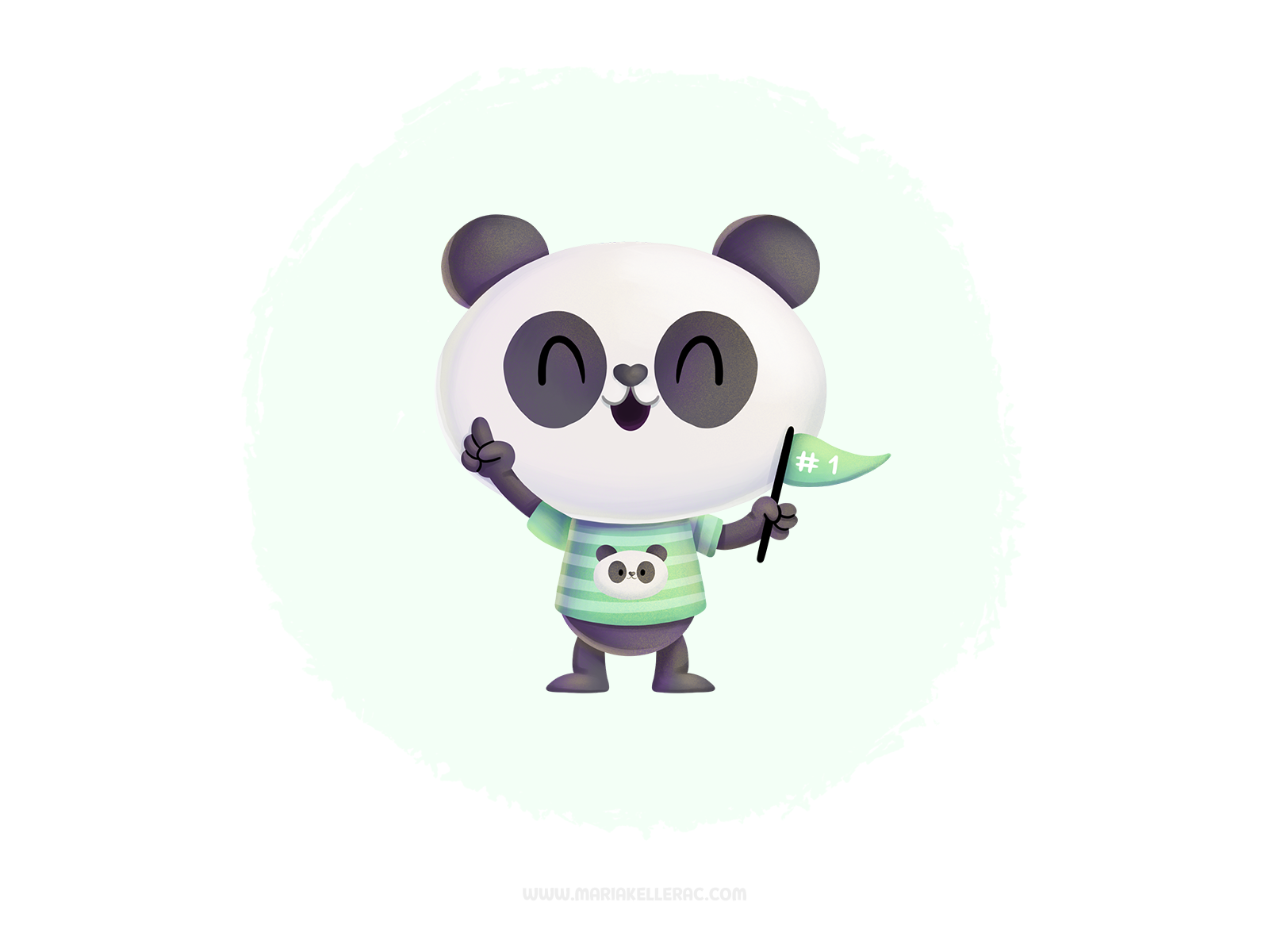 Be your own fan パンダ 1 animal panda procreate cute mexico kidlitart cha.png