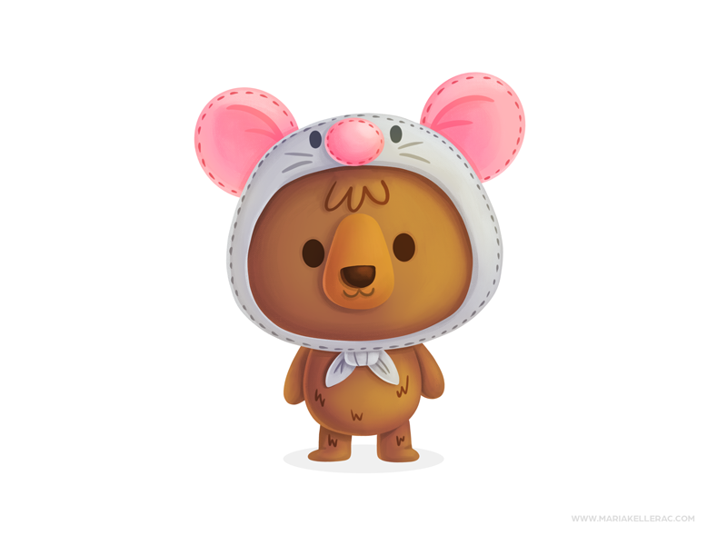 Bear-rat chinese new year rat year bear kidlitart characters procreate.png