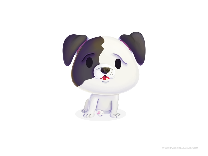Bulldog bulldog dog ilustracion procreate character kidlitart children.png