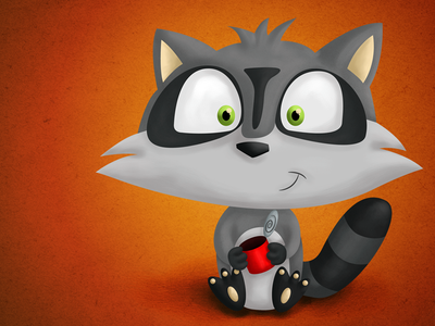 Cartoon Raccoon cartoon raccoon mexico illustration.png