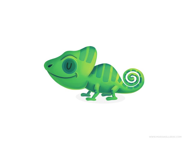 Chameleon chameleon cute characters ilustracion cartoon procreate chil.png