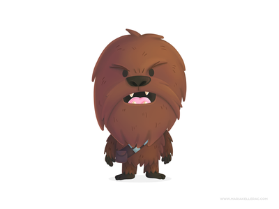 Chewbacca mexico kids cartoon cute character children disney procreate.png