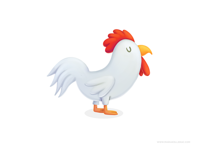 Chicken ilustracion cute cartoon character children mexico kids illust.png