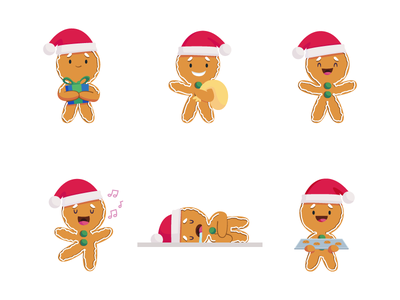 Christmas cookies kids cute illustration mexico galletas gingerbread n.png
