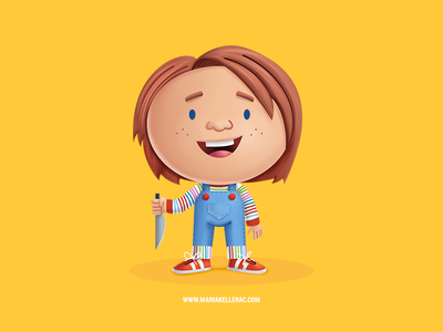 Chucky goodguy psyco mexico cute scary illustration cartoon fanart chu.png