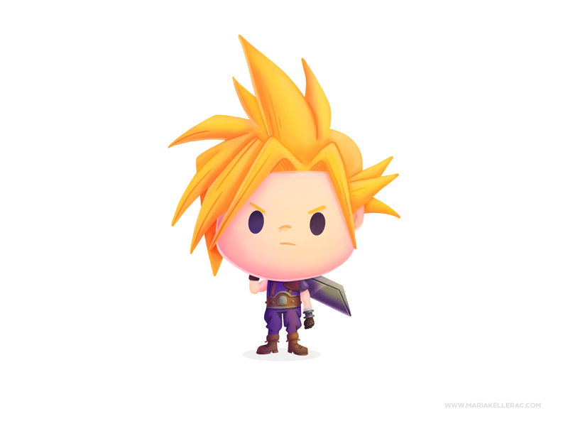 Cloud videogames cloud procreate fanart kidlitart character children c.png