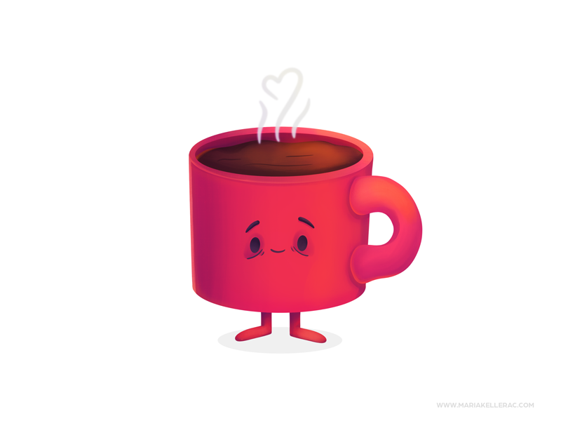 Coffee heart cup of coffee cafe coffee ilustracion cute kidlitart char.png