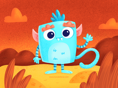 Cute monster illustration monstruo baby kawaii cuteart mexico cartoons.png