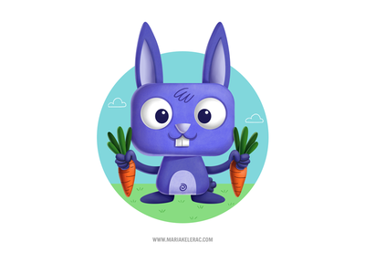 Cute Rabbit cute children kids caricatura illustration character carto.png