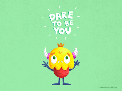 Dare To Be You colorful character kids monster mexico illustration wal.png