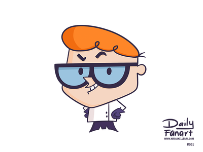 Dexter science cute fanart lab nerd illustration cartoon mexico genius.png