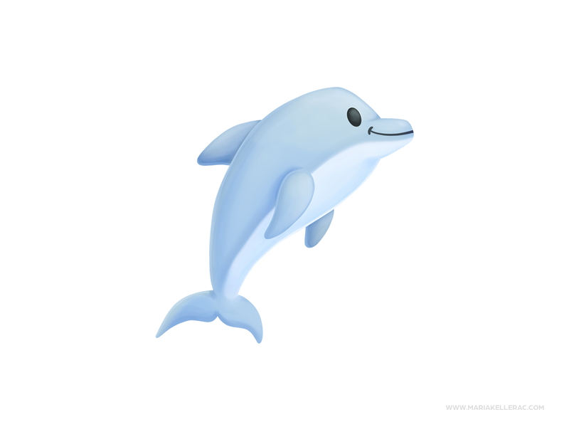 Dolphin kawaii ocean delfin dolphin ilustracion procreate kidlitart ch.png