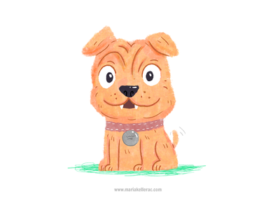 Dog partner pet love friend amigo perro mexico kids illustration dog.png