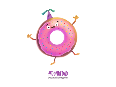 Donut Day fiesta party food procreate cartoon kidlitart character illu.png