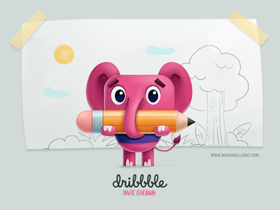 Dribbble invite giveaway draw sketch mexico draft invite illustration.png