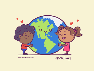 Earth day home tierra earth cartoons character cartoon procreate kidli.png
