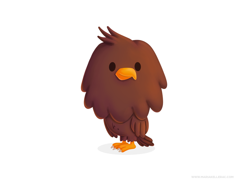 Eagle procreate children mexico animal eagle kidlitart character cute.png