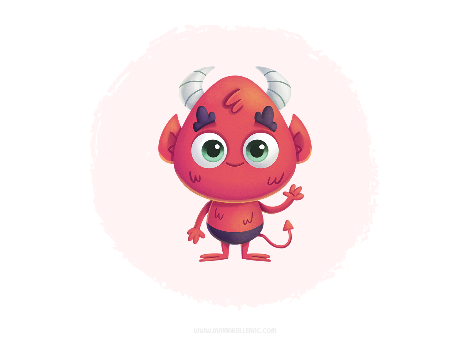Evil but cute kawaii art kidlitart hello diablo デビル devil kawaii cute.png
