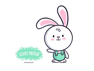 Felices Pascuas children cartoon character cute mexico illustration ha.png