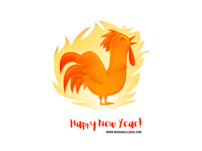 Fire Rooster mexico lunar chino chinese ilustracion illustration fuego.png