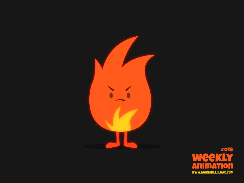 Flame animacion animation heat flama fuego flame fire mexico character.gif