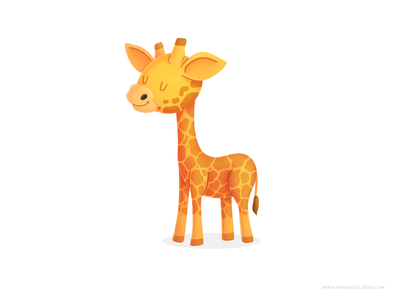 Giraffe dailyart kidlitart procreate wild jirafa giraffe children char.png