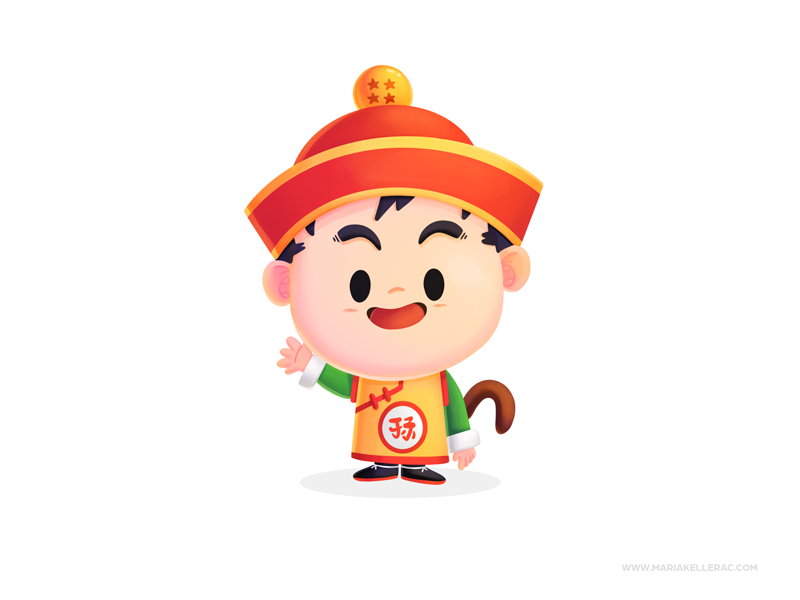 Gohan cutesy gohan dragon ball kidlitart fanart cute character procrea.png