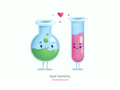 Good Chemistry kids character caricatura cartoon cute mexico amor love.png
