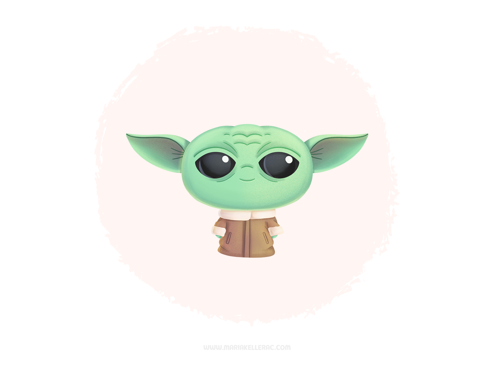 Grogu the mandalorian baby yoda grogu the child starwars fanart procre.png