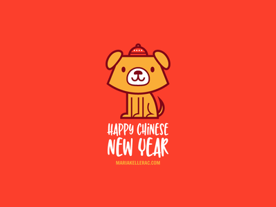 Happy Chinese New Year cartoon mexico characters illustration dog luna.png