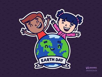 Happy Earth Day children kids united wallpaper illustration mexico tie.png