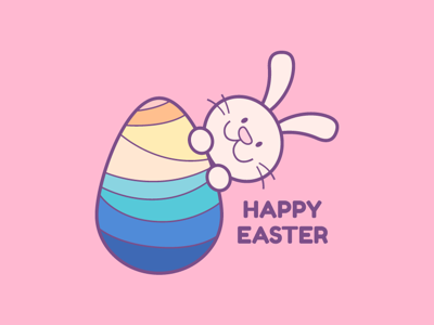 Happy Easter cute colorful egg ilustración mexico children kids illust.png