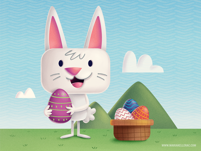 Happy Easter personajes character hunt children kids mexico huevos egg.png