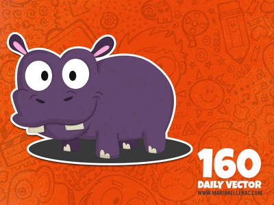 Happy Hippo cartoon mexico vector hippopotamus hippo animal happy cute.jpg