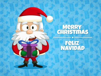 Happy Holidays  christmas navidad cartoon illustration character mexic.jpg