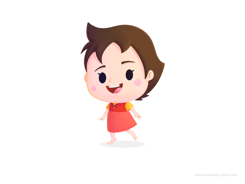 Heidi kids kawaii art anime japanese ilustracion kawaii procreate cute.png