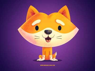 Hiro love best friend illustration procreate kidlitart character shiba.png