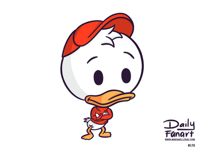 Huey mexico kids cute cartoon procreate fanart ducktales huey.png